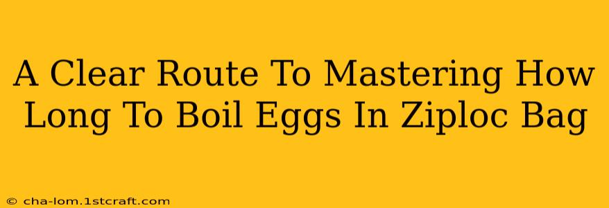 A Clear Route To Mastering How Long To Boil Eggs In Ziploc Bag