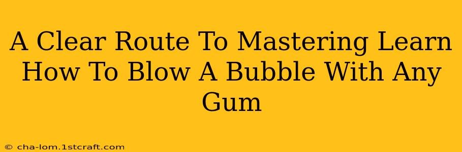 A Clear Route To Mastering Learn How To Blow A Bubble With Any Gum