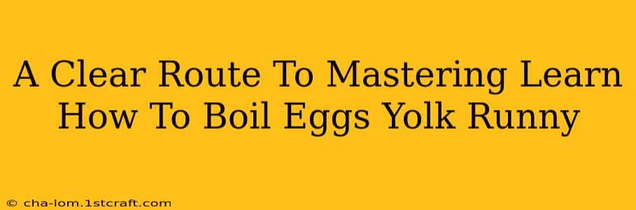 A Clear Route To Mastering Learn How To Boil Eggs Yolk Runny