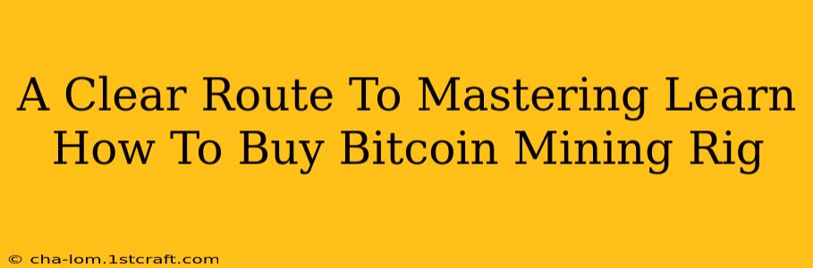 A Clear Route To Mastering Learn How To Buy Bitcoin Mining Rig