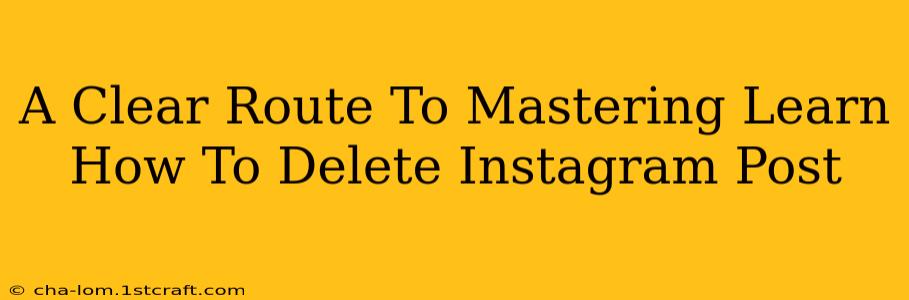 A Clear Route To Mastering Learn How To Delete Instagram Post