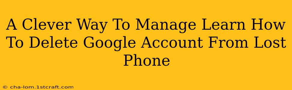 A Clever Way To Manage Learn How To Delete Google Account From Lost Phone