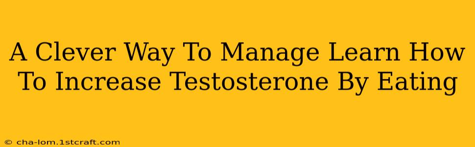 A Clever Way To Manage Learn How To Increase Testosterone By Eating