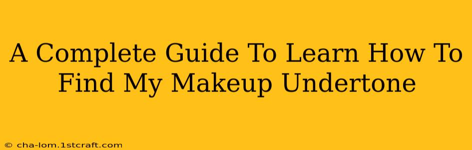 A Complete Guide To Learn How To Find My Makeup Undertone