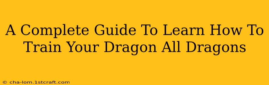 A Complete Guide To Learn How To Train Your Dragon All Dragons