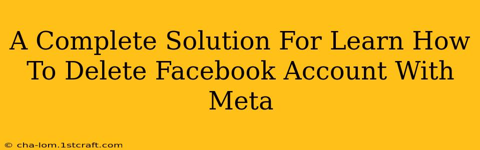 A Complete Solution For Learn How To Delete Facebook Account With Meta