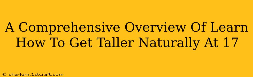 A Comprehensive Overview Of Learn How To Get Taller Naturally At 17