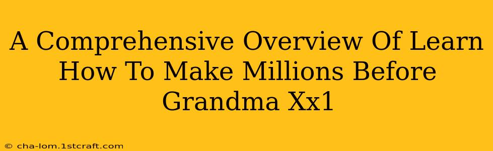 A Comprehensive Overview Of Learn How To Make Millions Before Grandma Xx1