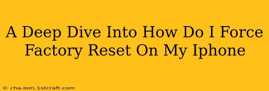 A Deep Dive Into How Do I Force Factory Reset On My Iphone