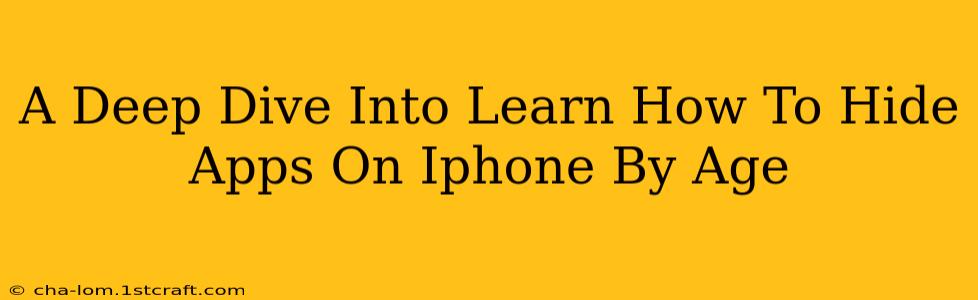 A Deep Dive Into Learn How To Hide Apps On Iphone By Age