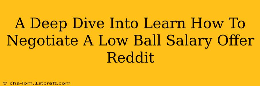 A Deep Dive Into Learn How To Negotiate A Low Ball Salary Offer Reddit