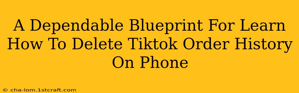 A Dependable Blueprint For Learn How To Delete Tiktok Order History On Phone