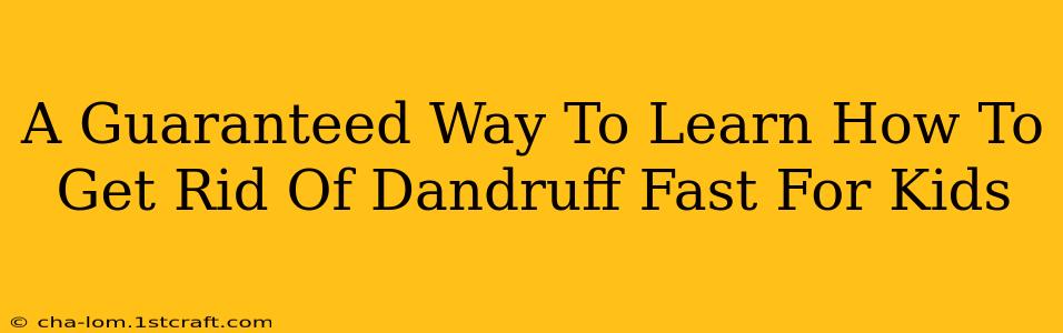 A Guaranteed Way To Learn How To Get Rid Of Dandruff Fast For Kids