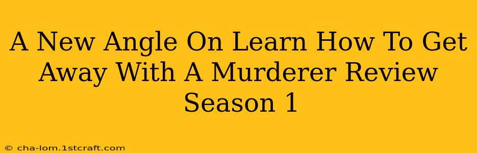 A New Angle On Learn How To Get Away With A Murderer Review Season 1