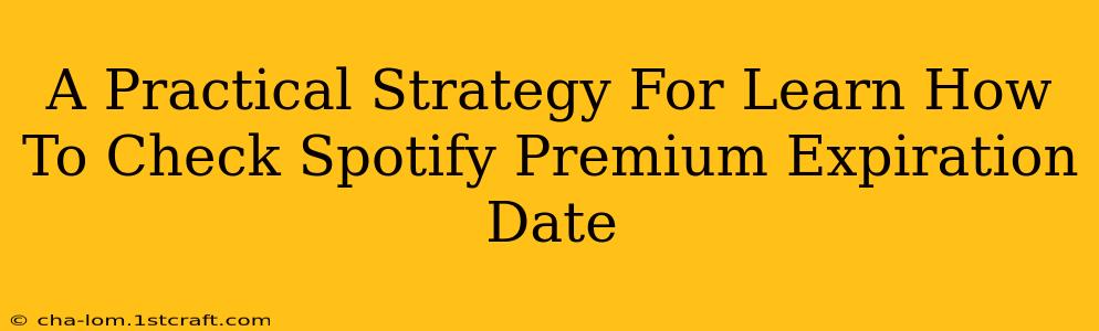 A Practical Strategy For Learn How To Check Spotify Premium Expiration Date