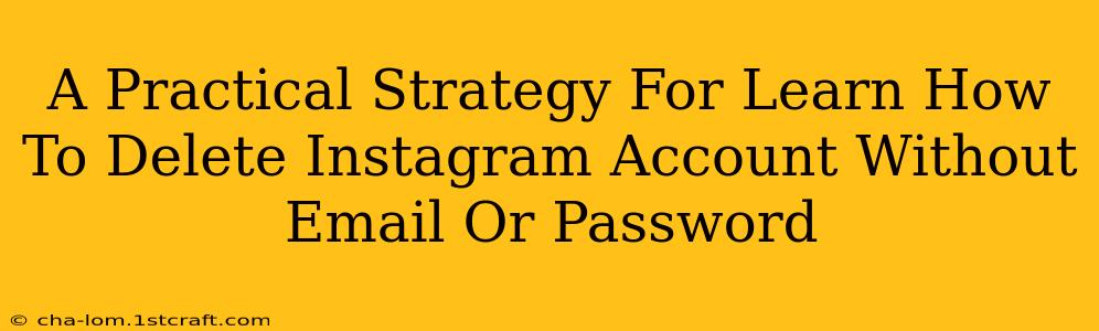 A Practical Strategy For Learn How To Delete Instagram Account Without Email Or Password