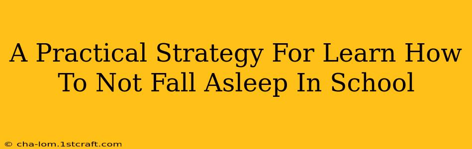 A Practical Strategy For Learn How To Not Fall Asleep In School