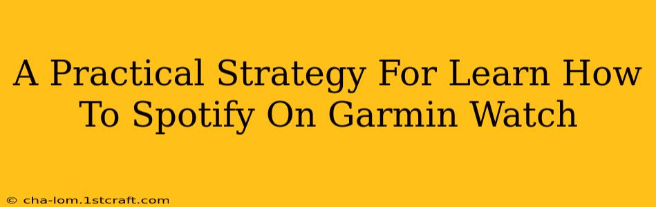 A Practical Strategy For Learn How To Spotify On Garmin Watch