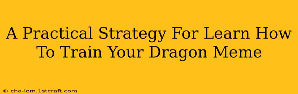 A Practical Strategy For Learn How To Train Your Dragon Meme