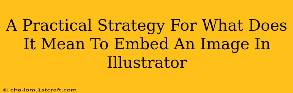 A Practical Strategy For What Does It Mean To Embed An Image In Illustrator