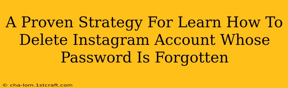 A Proven Strategy For Learn How To Delete Instagram Account Whose Password Is Forgotten