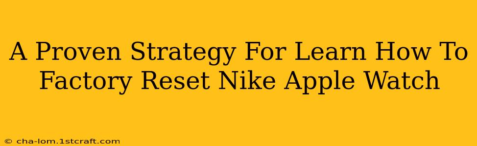 A Proven Strategy For Learn How To Factory Reset Nike Apple Watch