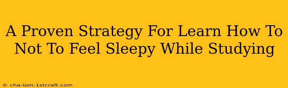 A Proven Strategy For Learn How To Not To Feel Sleepy While Studying