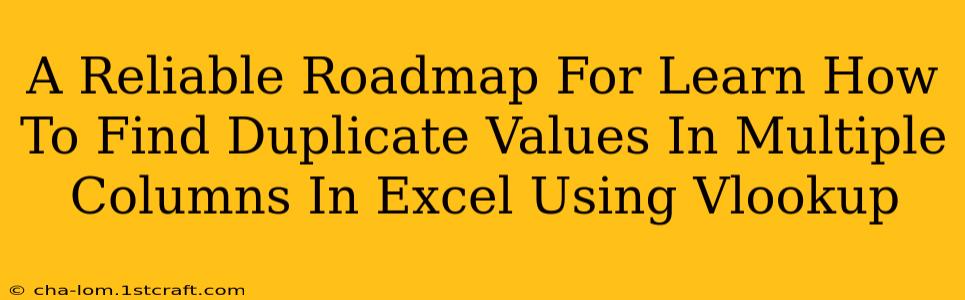 A Reliable Roadmap For Learn How To Find Duplicate Values In Multiple Columns In Excel Using Vlookup