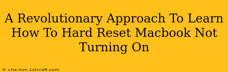 A Revolutionary Approach To Learn How To Hard Reset Macbook Not Turning On