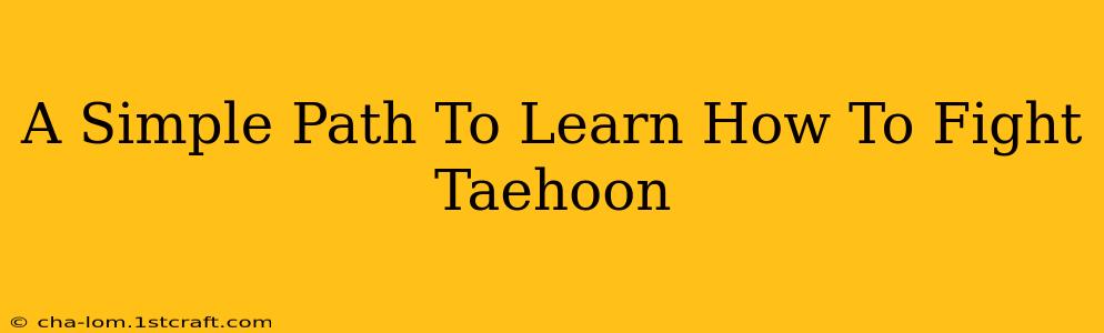 A Simple Path To Learn How To Fight Taehoon