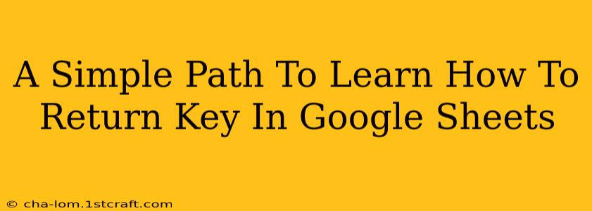 A Simple Path To Learn How To Return Key In Google Sheets