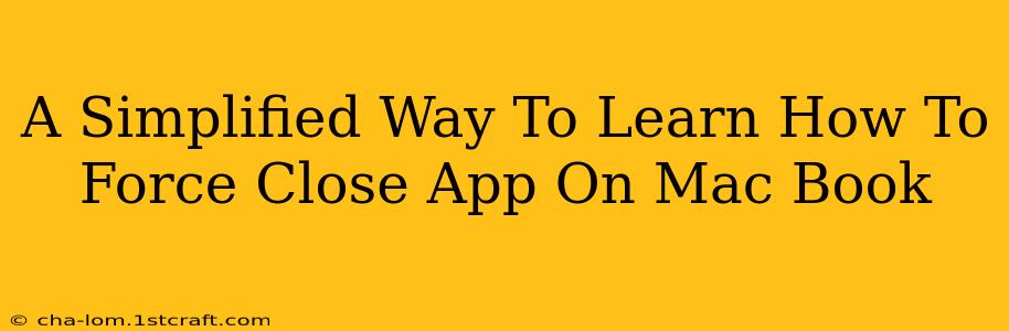 A Simplified Way To Learn How To Force Close App On Mac Book