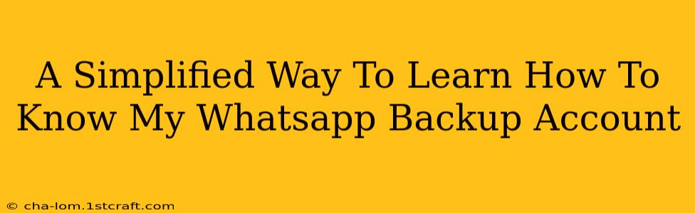 A Simplified Way To Learn How To Know My Whatsapp Backup Account