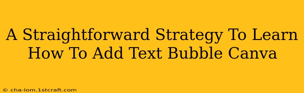 A Straightforward Strategy To Learn How To Add Text Bubble Canva