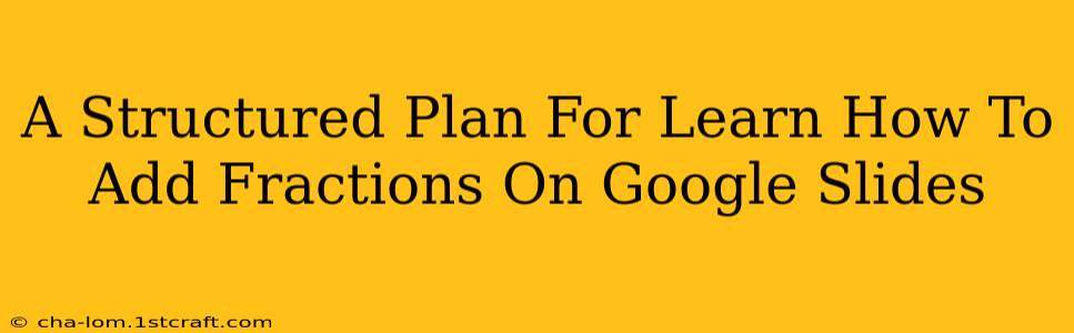 A Structured Plan For Learn How To Add Fractions On Google Slides