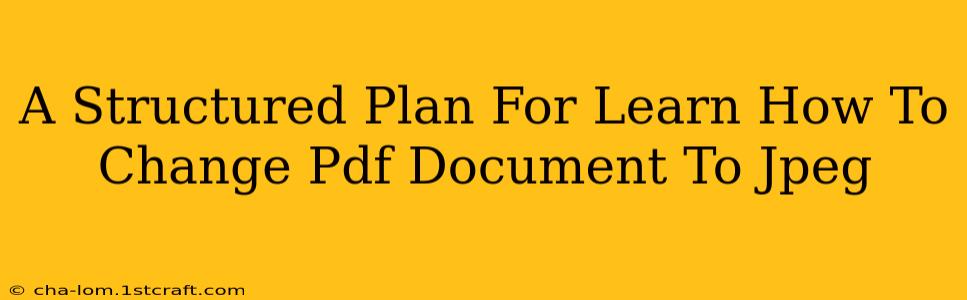 A Structured Plan For Learn How To Change Pdf Document To Jpeg