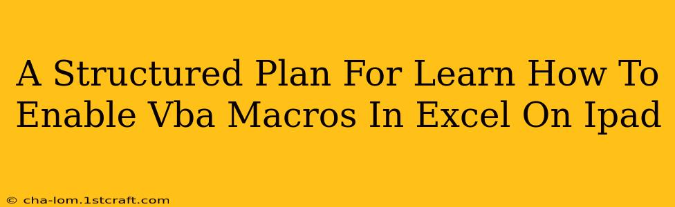 A Structured Plan For Learn How To Enable Vba Macros In Excel On Ipad