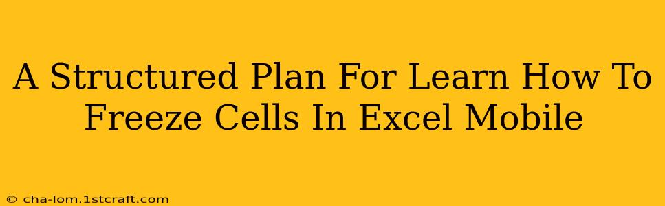 A Structured Plan For Learn How To Freeze Cells In Excel Mobile