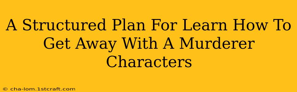 A Structured Plan For Learn How To Get Away With A Murderer Characters