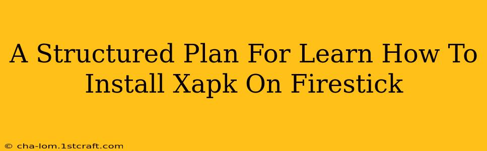 A Structured Plan For Learn How To Install Xapk On Firestick