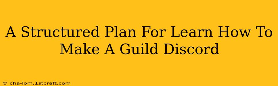 A Structured Plan For Learn How To Make A Guild Discord