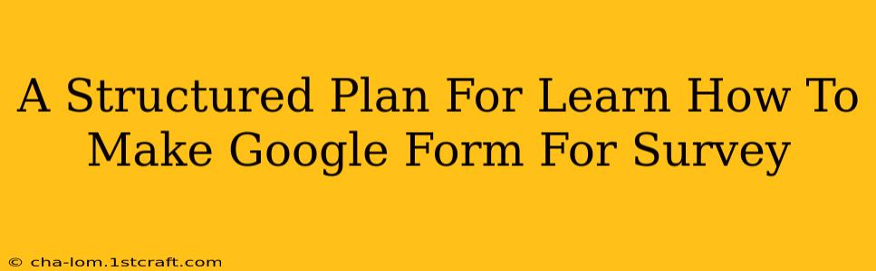 A Structured Plan For Learn How To Make Google Form For Survey