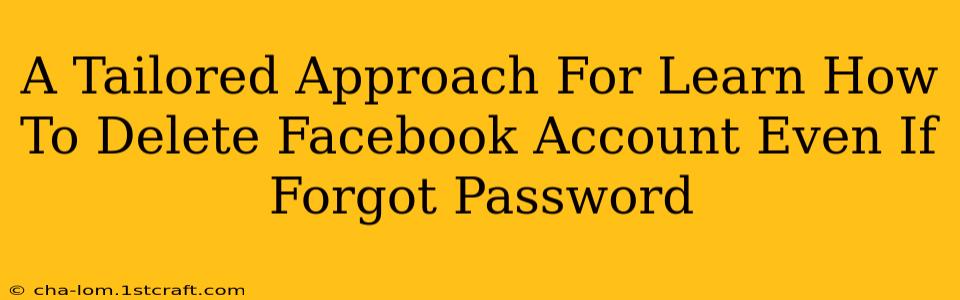 A Tailored Approach For Learn How To Delete Facebook Account Even If Forgot Password