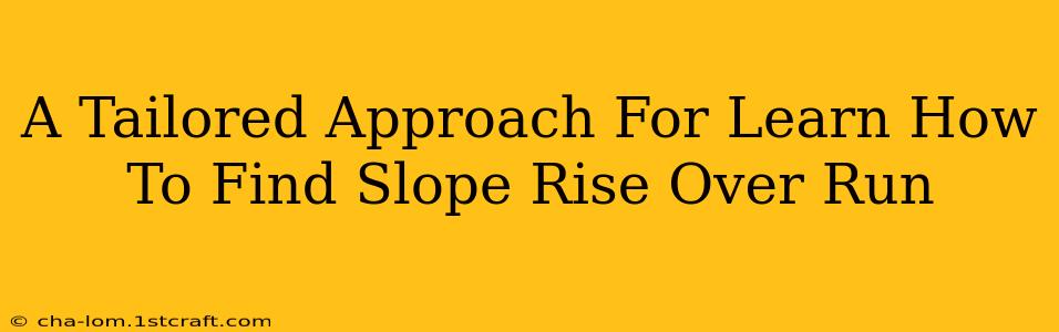 A Tailored Approach For Learn How To Find Slope Rise Over Run