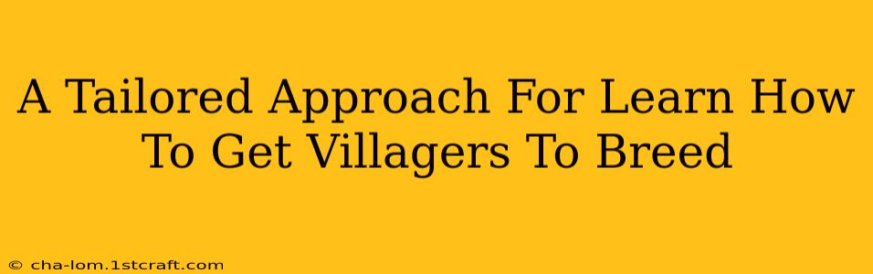 A Tailored Approach For Learn How To Get Villagers To Breed