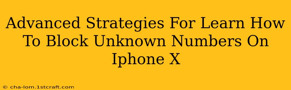 Advanced Strategies For Learn How To Block Unknown Numbers On Iphone X