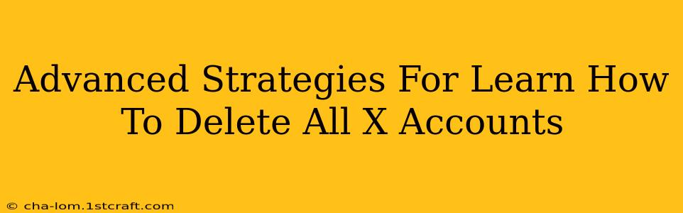 Advanced Strategies For Learn How To Delete All X Accounts