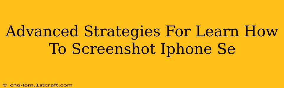 Advanced Strategies For Learn How To Screenshot Iphone Se