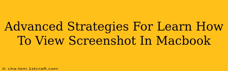 Advanced Strategies For Learn How To View Screenshot In Macbook