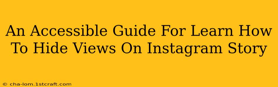 An Accessible Guide For Learn How To Hide Views On Instagram Story